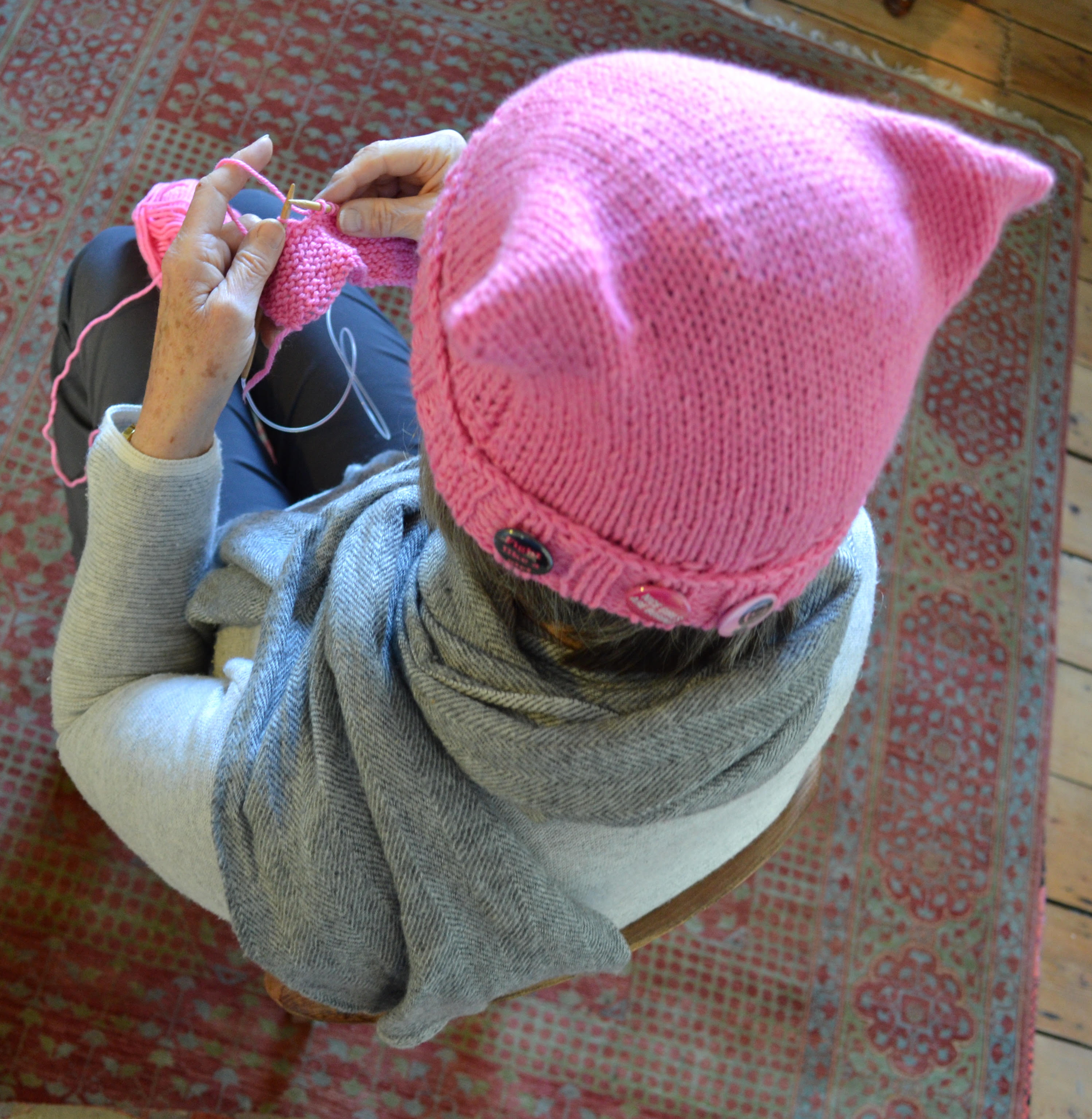 Pussy Hat Workshop: An afternoon of knitting to get ready for International Women’s Day