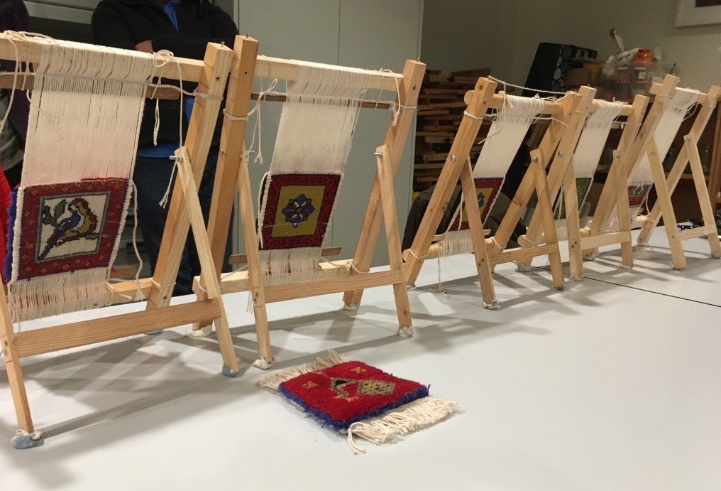 Flying-carpet weaving workshop with Shorsh Saleh