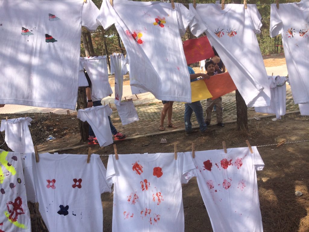 Family T-shirt making workshop with Ceyda Oskay