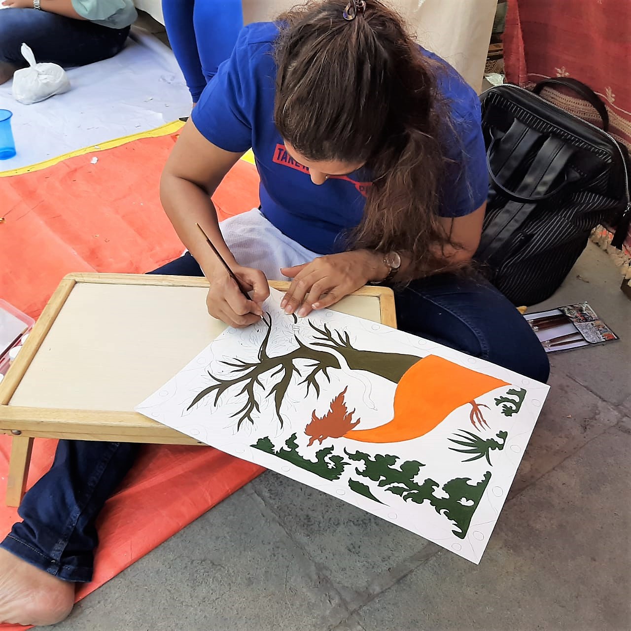 Madhubani painting workshop with Kraftgurus